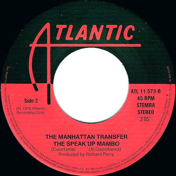 Grote foto the manhattan transfer chanson d amour the speak up mambo cuentame muziek en instrumenten platen elpees singles