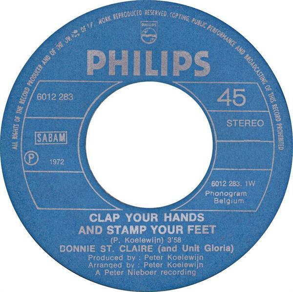 Grote foto bonnie st. claire and unit gloria clap your hands and stamp your feet muziek en instrumenten platen elpees singles