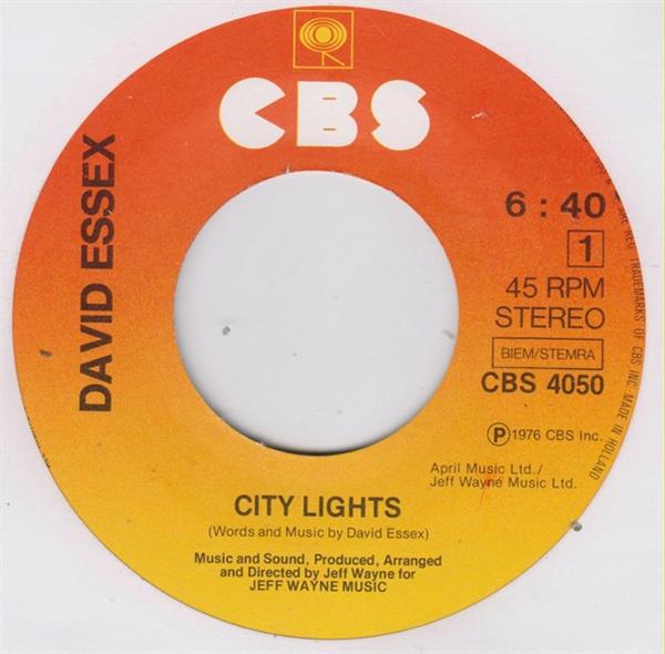 Grote foto david essex city lights muziek en instrumenten platen elpees singles