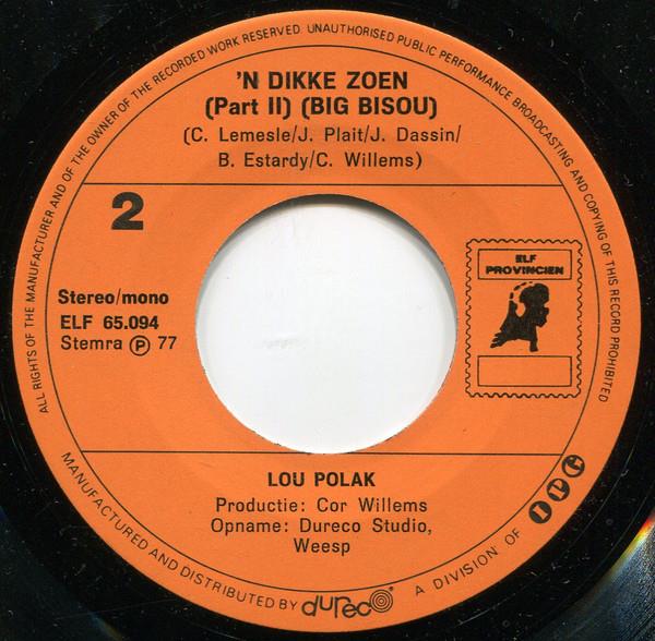 Grote foto lou polak n dikke zoen muziek en instrumenten platen elpees singles