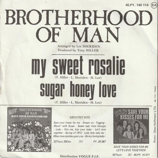 Grote foto brotherhood of man my sweet rosalie muziek en instrumenten platen elpees singles