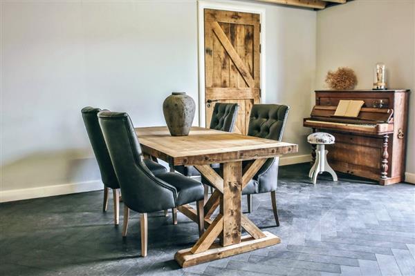 Grote foto leuke houten kloostertafel rustiek nu 299 huis en inrichting eettafels