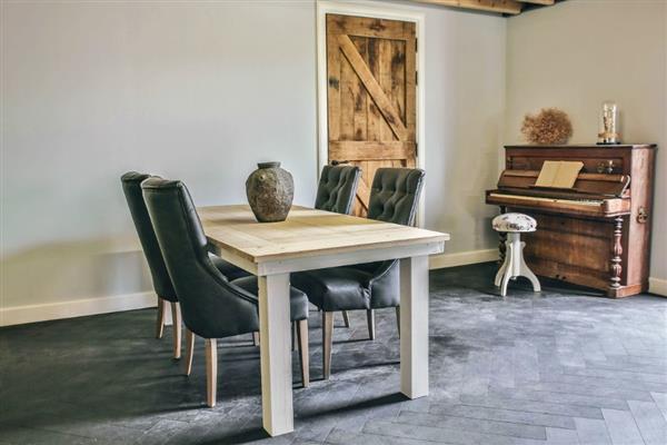 Grote foto leuke houten moderne steigertafel nu voor 129 huis en inrichting eettafels