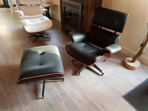 Grote foto op op maessen lounge chair zwart leer huis en inrichting stoelen