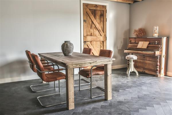 Grote foto luxe moderne steigerhouten eettafel nu 129 huis en inrichting eettafels