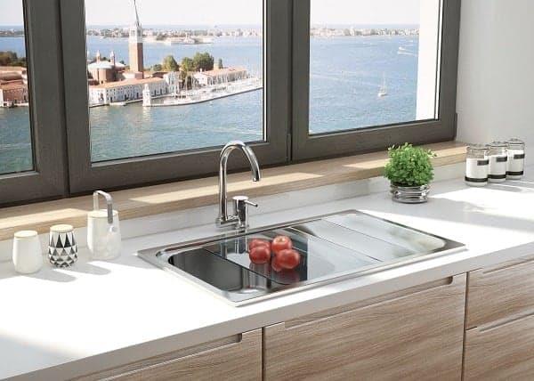 Grote foto keukenkraan aster neerklapbare hals chroom huis en inrichting keukenbenodigdheden