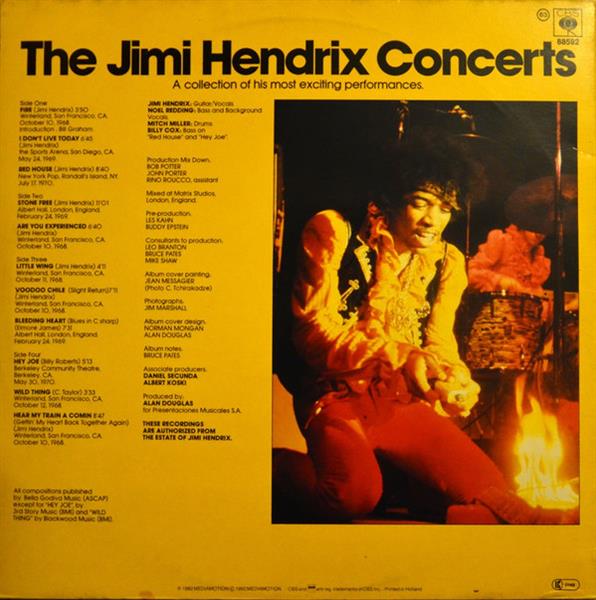 Grote foto jimi hendrix the jimi hendrix concerts muziek en instrumenten platen elpees singles