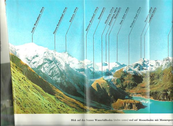 Grote foto glockner kaprun tauernkraftwerke 1977 boeken atlassen en landkaarten