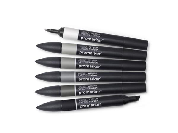 Grote foto winsor newton promarker set neutral tones 6 stuks zakelijke goederen kantoorartikelen