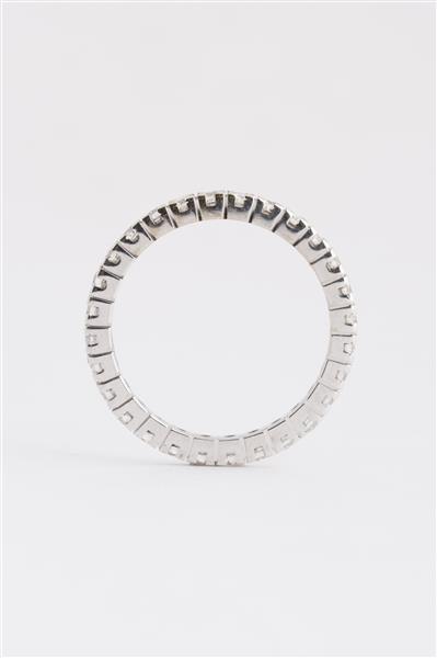 Grote foto wit gouden alliance ring met briljanten kleding dames sieraden