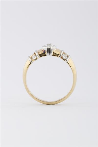 Grote foto gouden band ring met briljanten kleding dames sieraden