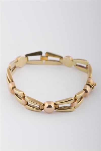 Grote foto gouden bi color schakel armband kleding dames sieraden