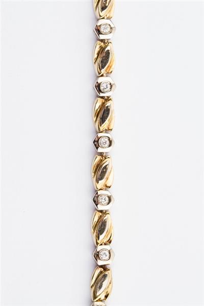 Grote foto gouden schakel armband met briljanten kleding dames sieraden
