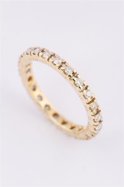 Grote foto gouden alliance ring met 23 briljanten kleding dames sieraden