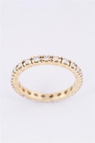 Grote foto gouden alliance ring met 23 briljanten kleding dames sieraden
