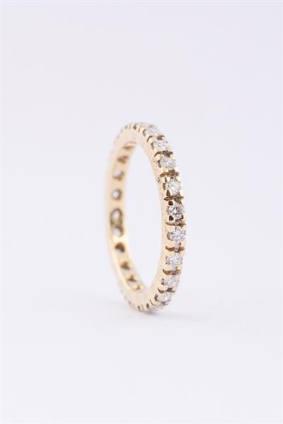 Grote foto gouden alliance ring met 23 briljanten kleding dames sieraden