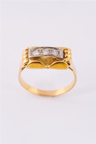 Grote foto gouden d mod ring met briljanten kleding dames sieraden