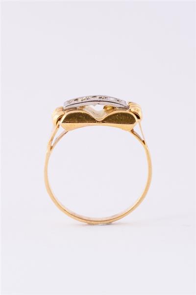 Grote foto gouden d mod ring met briljanten kleding dames sieraden