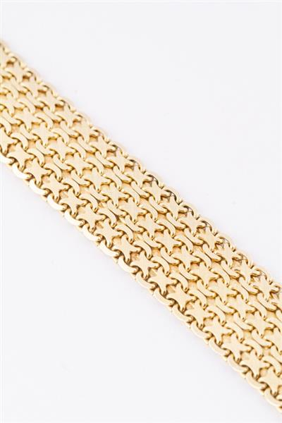 Grote foto gouden milanese schakel armband kleding dames sieraden