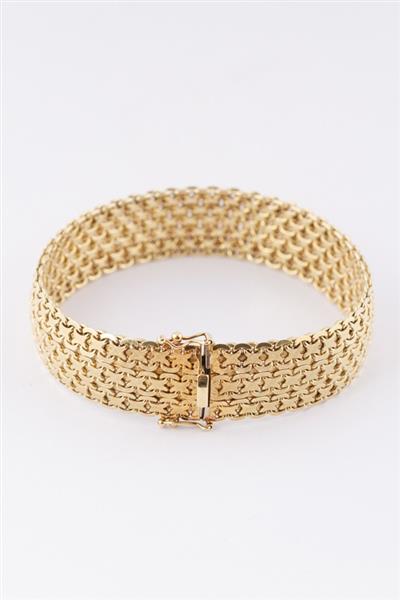 Grote foto gouden milanese schakel armband kleding dames sieraden