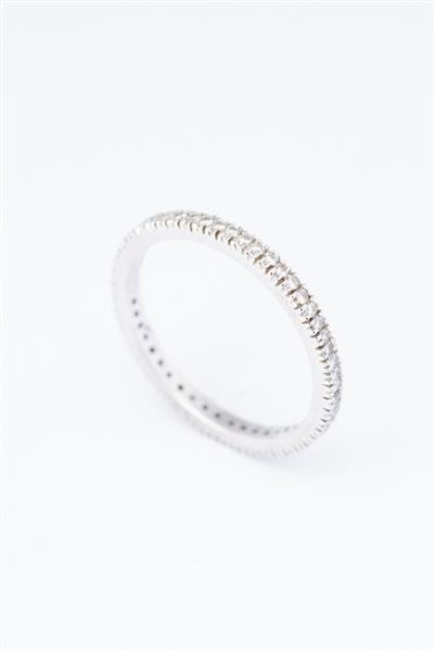 Grote foto wit gouden alliance ring met 53 briljanten kleding dames sieraden