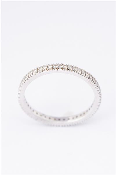 Grote foto wit gouden alliance ring met 53 briljanten kleding dames sieraden