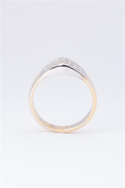 Grote foto gouden ring met 21 briljanten kleding dames sieraden