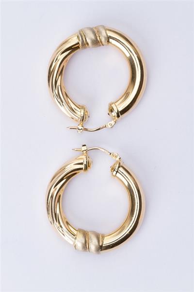 Grote foto gouden oor ringen kleding dames sieraden