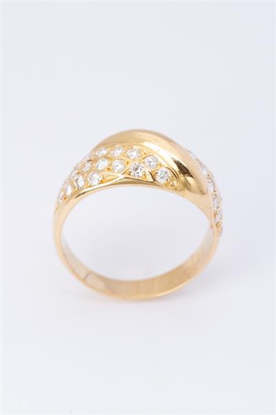 Grote foto gouden ring met 34 briljanten portugal kleding dames sieraden
