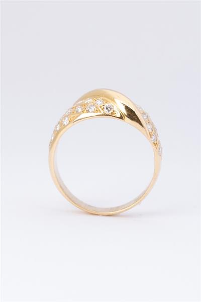 Grote foto gouden ring met 34 briljanten portugal kleding dames sieraden