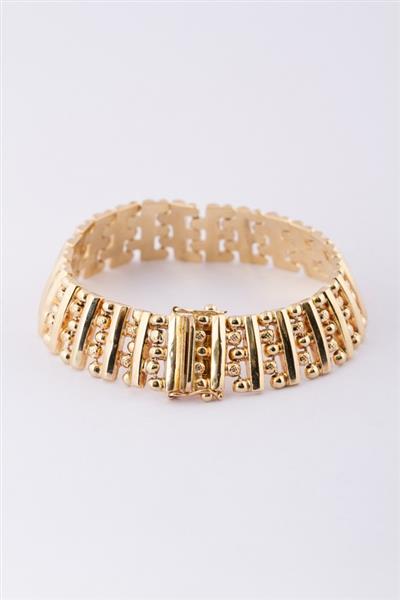 Grote foto gouden schakel armband kleding dames sieraden