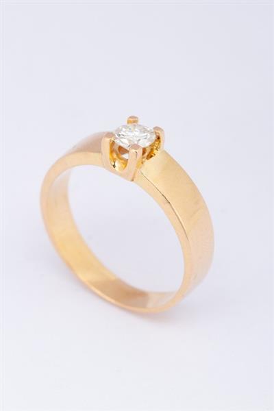 Grote foto gouden ring met briljanten kleding dames sieraden