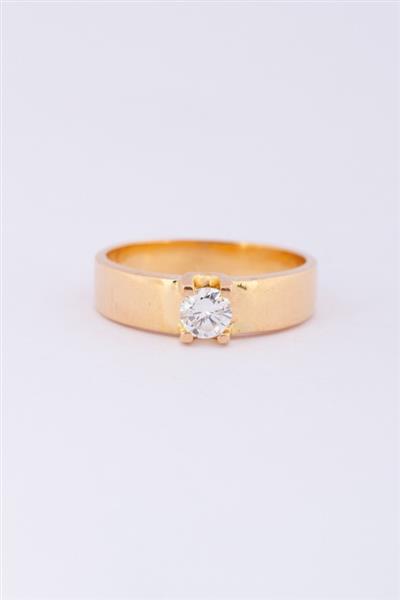 Grote foto gouden ring met briljanten kleding dames sieraden