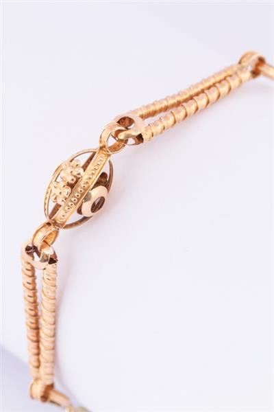 Grote foto gouden armband met tanzaniet kleding dames sieraden
