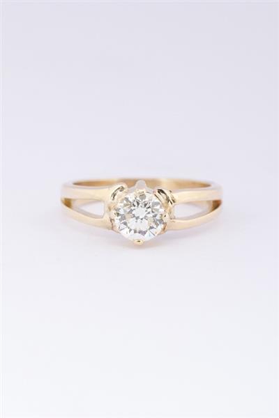 Grote foto solitair ring met briljant kleding dames sieraden