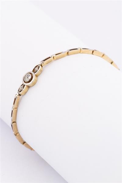 Grote foto art nouveau armband met een briljant en diamant kleding dames sieraden