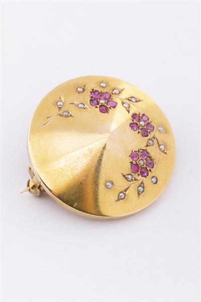 Grote foto gouden victoriaanse broche kleding dames sieraden