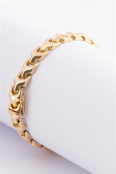 Grote foto gouden schakel armband kleding dames sieraden