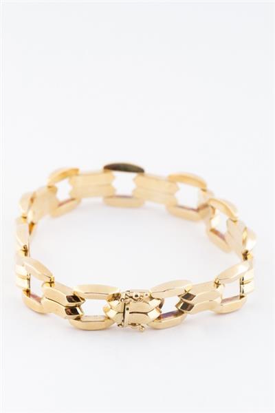 Grote foto gouden schakel armband kleding dames sieraden