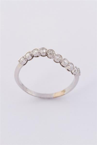 Grote foto 9 krt. slag ring met 10 briljanten bwg kleding dames sieraden