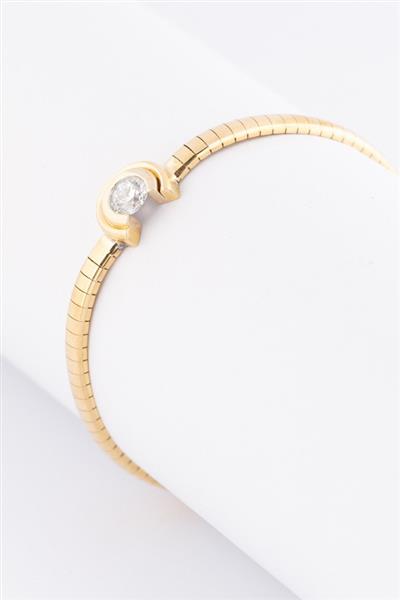 Grote foto gouden armband met een briljant van ca. 0.70 ct. kleding dames sieraden