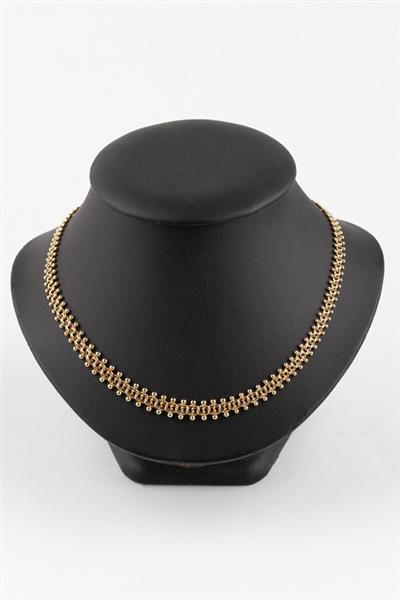 Grote foto massief gouden choker kleding dames sieraden