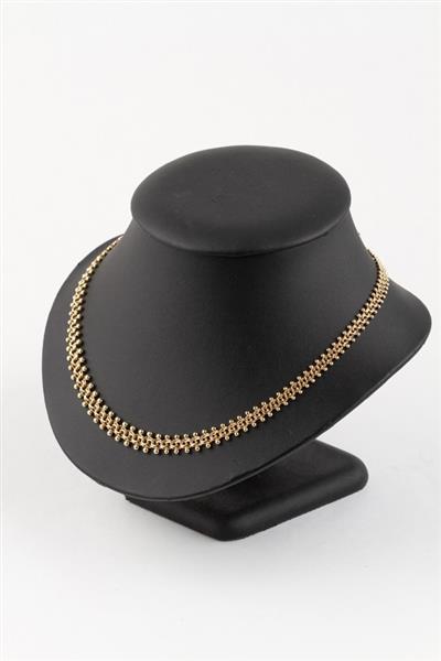 Grote foto massief gouden choker kleding dames sieraden