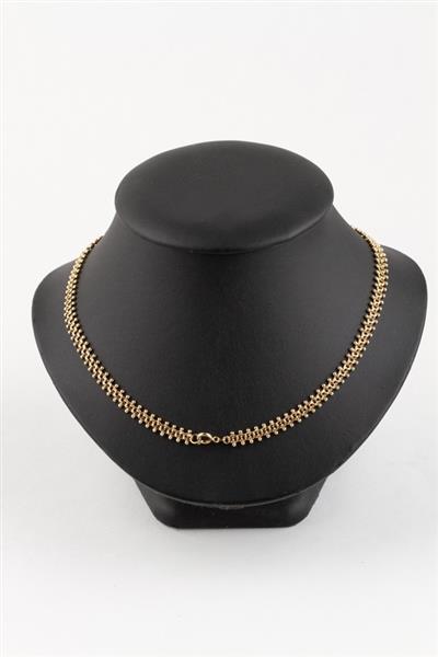 Grote foto massief gouden choker kleding dames sieraden