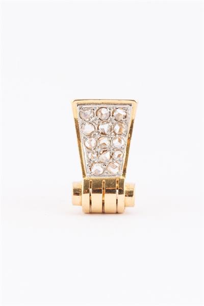 Grote foto gouden d mod ring retro ring met roos geslepen diamanten kleding dames sieraden