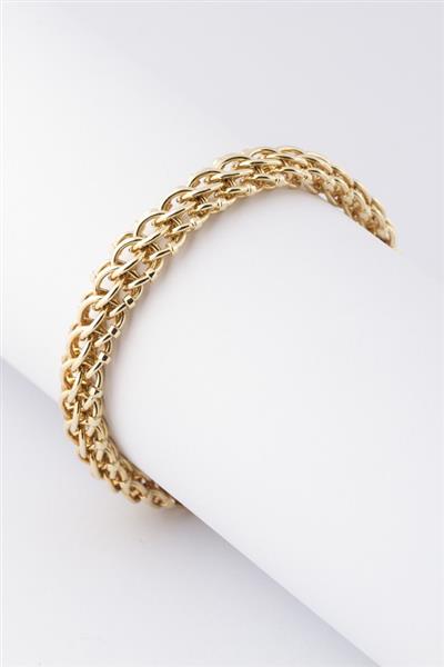 Grote foto gouden schakel armband. kleding dames sieraden