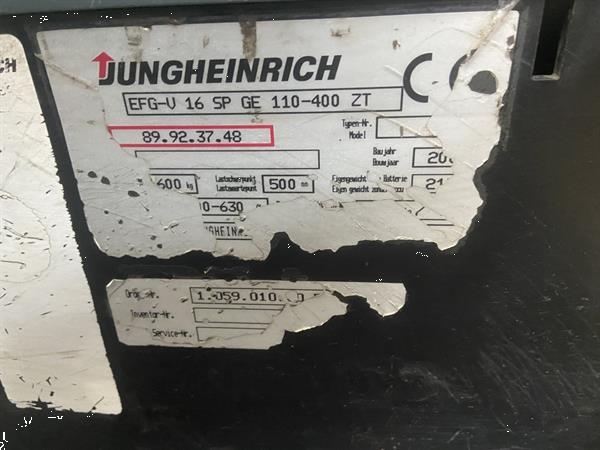Grote foto 2000 jungheinrich efg v 16 elektrische heftruck 1600kg 410cm side shift 2018 batterij agrarisch heftrucks