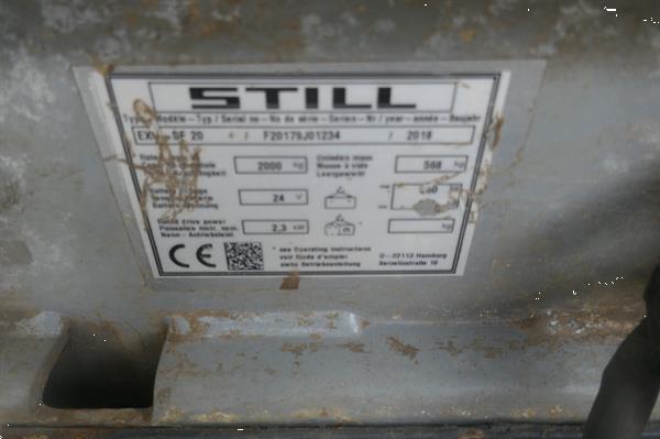 Grote foto vs 21196 elektrische palletwagen still exu sf 20 bj2018 doe het zelf en verbouw hefwerktuigen