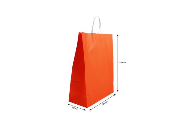Grote foto papieren draagtasje 190 x 210 mm oranje zakelijke goederen overige zakelijke goederen
