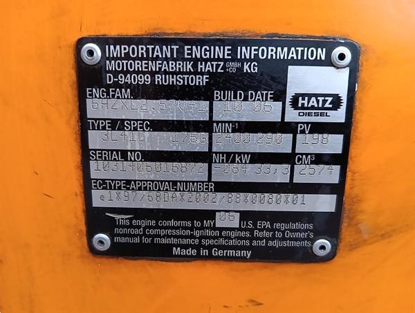 Grote foto hatz silentpack 3 clinder type 3l41c dieselmotor agrarisch tractor onderdelen